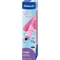 Pelikan Tintenroller Twist Tintenroller für Rechts- und Linkshänder, Berry Pink