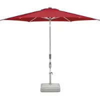 Glatz Suncomfort by , Sonnenschirm / Kurbelschirm "Slide 250", aurora red, Ø 250 cm