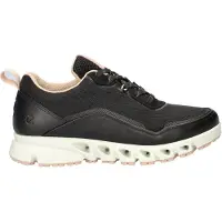 Ecco Herren Sneaker Halbschuhe Schwarz mit flexibler Sohle