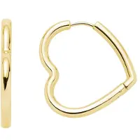 Leonardo 024911 Damen-Ohrringe Herz Creolen Lulu Goldfarben