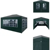 vidaXL Partyzelt 3x4 m Grün - Pavillons & Partyzelte