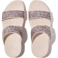 FitFlop Lulu Multi-Tonal Glitter Slides Nde Rose Mix Größe EU 40