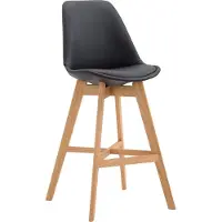CLP Barhocker Cannes Kunstleder schwarz/natura