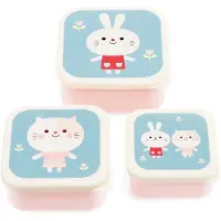 Rex London Snack-Boxen 3er-Set Lottie and Friends