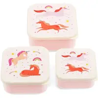 Rex London Snack-Boxen 3er-Set Unicorn