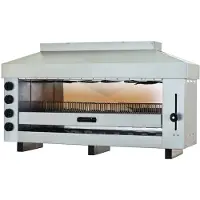 CombiSteel Salamander mit 4 Heizzonen - 960 x 500 x 720 mm, Edelstahl, Gas