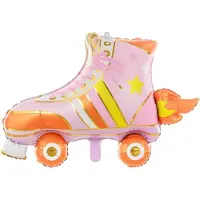 Party Deco Folienballon Rollschuh 74 x 51 cm, Mehrfarbig