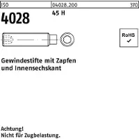 Reyher Gewindestift ISO 4028 Zapfen/Innensechskant M 4 x 16 45 H