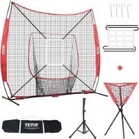 Vevor 244 x 106 x 211 cm Baseball-Softball-Übungsnetz
