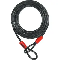 ABUS Schlaufenkabel Cobra 10 - Stahlseil mit Kunststoff ummantelt - Sicherung für Fahrrad- und Motorrad-Zubehör - 10 Meter lang, 10 mm stark