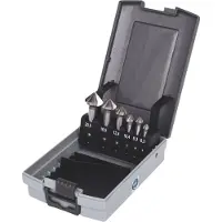Ks Tools HSS Kegel- und Entgratsenker-Satz, Kunststoffkassette 6-tlg.