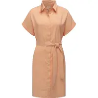 Ragwear Blusenkleid "Blusenkleid Manilla", Damen, Gr. L, N-Gr, orange (light peach), Obermaterial: 80% Viskose CV. 20% Polyester PES., Kleider Blusenkleid