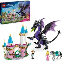 LEGO Disney Princess Malefiz als Drache, Fantasy-Spielset für Kinder und Fans von Dornröschen, Geschenkidee für Mädchen und Jungen ab 7 Jahren, Aurora-Spielzeug 43240