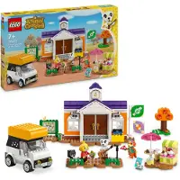 LEGO Animal Crossing K.K. spielt auf dem Festplatz, Bauspielzeug mit Café und Auto aus den Videospielen, Spielset für Mädchen und Jungen ab 7 Jahren, Geschenk für Kinder 77052