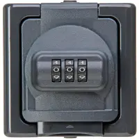 Heinrich Kopp BLUE ELECTRIC - Schutzkontakt-Steckdose mit Zahlenschloss, Farbe: anthrazit