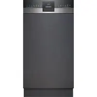 Siemens iQ300 SR53HS74KE, Halb integriert, Single (45 cm breit), Schwarz, Edelstahl, Berührung, 1,75 m, 1,65 m