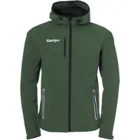 Kempa Softshelljacke "SOFTSHELL JACKE SOFTSHELL", Kinder, Gr. S, grün (schwarz olive), Obermaterial: 100% Polyester Pol. recyc.., Jacken Softshelljacke