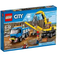 LEGO 60075 City - Bagger und Transportwagen