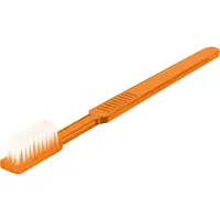 Unigloves Einmalzahnbürsten - mit Zahnpasta - Kunststoff - orange - 100 Zahnbürsten