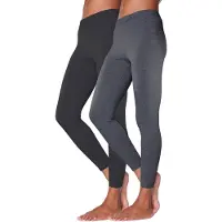Vivance Active Leggings in anthrazit-meliert, schwarz | Gr.: 56/58