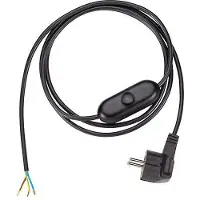 Bachmann Zw.Schalter - Zuleitung 2m, H03VV-F 3G0,75 schwarz unverpackt