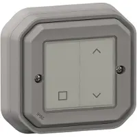 Legrand 069873L Plexo New with Netatmo Wandsender Rollladen, IP 55, Farbe: Grau