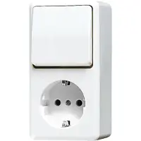 JUNG SCHUKO-Steckdose 676 A WW 676AWW