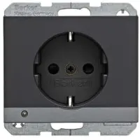Berker 41097006, Typ F, DIN-Schiene, Anthrazit, Thermoplast, Status, IP20