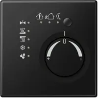 JUNG LS2178TSSWM KNX Stetigregler mit integrierter Tasterschnittstelle 4fach, Thermoplast lackiert, Serie LS, graphitschwarz matt LS 2178 TS SWM