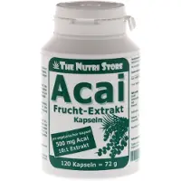 The Nutri Store Acai Frucht Extrakt 500 mg vegetarische Kapseln 120 St