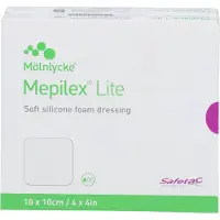 Mepilex Lite Schaumverband 10x10 cm steril 10 St Verband