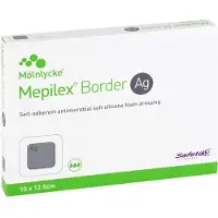 Kohlpharma GmbH Mepilex Border Ag Schaumverb.10x12,5 cm 5 St