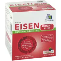 Avitale Eisen Direkt plus Vitamin C+Folsäure+B12 Pulver 60 St