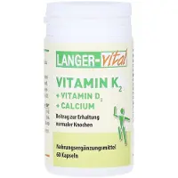LANGER-vital Vitamin K2+D3+Calcium Kapseln 60 St