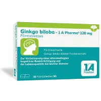 1 A Pharma Ginkgo Biloba-1A Pharma 120 mg Filmtabletten 30 St