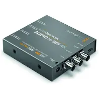 Blackmagic Design Mini Converter Audio to SDI 4K, Aktiver Videokonverter, Grau, 3840 x 2160, -, 525i, 625i, 720p, 1080i, 1080p, 2160p, BNC, BNC