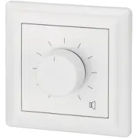 Monacor ATT-524PEU, Drehbarer Lautst?rkeregler, Wei?, 24 W, 80 x 66 x 80 mm, 230 g