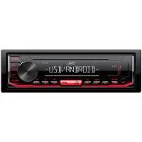 JVC KD-X162, Schwarz, 1 DIN, 200 W, 4.1 Kanäle, 50 W, 20 - 20000 Hz