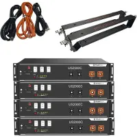 PYLONTECH 9,6 kWh Solarspeicher Lithium LiFePO4 inkl. Kabel, Halterung & BMS mit 0% MwSt nach §12 Abs. 3 UstG