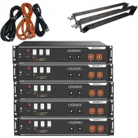 PYLONTECH 12 kWh Solarspeicher Lithium LiFePO4 inkl. Kabel, Halterung & BMS mit 0% MwSt nach §12 Abs. 3 UstG