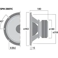 Monacor SPH-380TC 15?? h?jttaler
