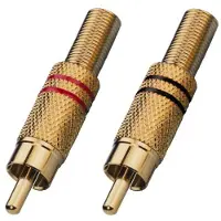 Monacor T-708GLC, RCA plug, Metall, Gold