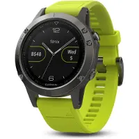 Garmin Fenix 5 grau mit gelbem Armband