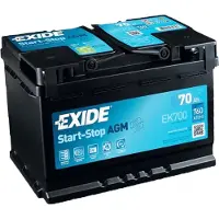Exide EK700B AGM Starterbatterie 12V 70Ah (C20) 760A(EN)