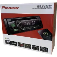 Pioneer DEH-S120UBG, Schwarz, 1 DIN, CD, CD-R, CD-RW, PTY, FLAC, MP3, WAV, WMA, LCD