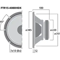 Monacor FTR15-4080HDX