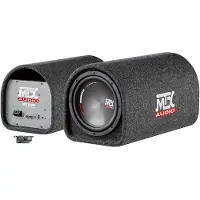 MTX Audio Aktive Röhrenbox mit Subwoofer – AUDIO – RTT8P – 20 cm Reflex- und Class-D-Verstärker, 120 W RMS Aktivfilter und Fernbedienung