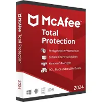 McAfee Total Protection 2026 + VPN - 3 Geräte - 1 Jahr | Windows, macOS, iOS, Android