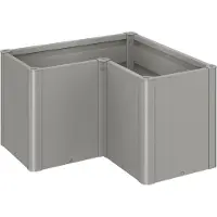 Biohort Hochbeet klassisch Pflanzbeet Belvedere Midi Gr. L100 102 x 102 x 61 cm quarzgrau