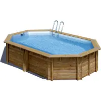 Gre Pools Sunbay Oval Canelle 2 551x351x119 Cm Aufstellpool Aus Holz